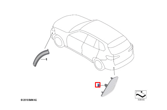 BMW X5 F95 Nebelleuchte OEM 63148091974