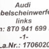 Audi A4 A6 Q5 B8 8K C6 4F 8R halogène antibrouillard gauche avant OEM 8T0941699B