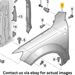 Audi Q7 4L aile avant gauche OEM 4L0821101