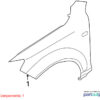 Audi Q7 4L Kotflügel vorne links OEM 4L0821101