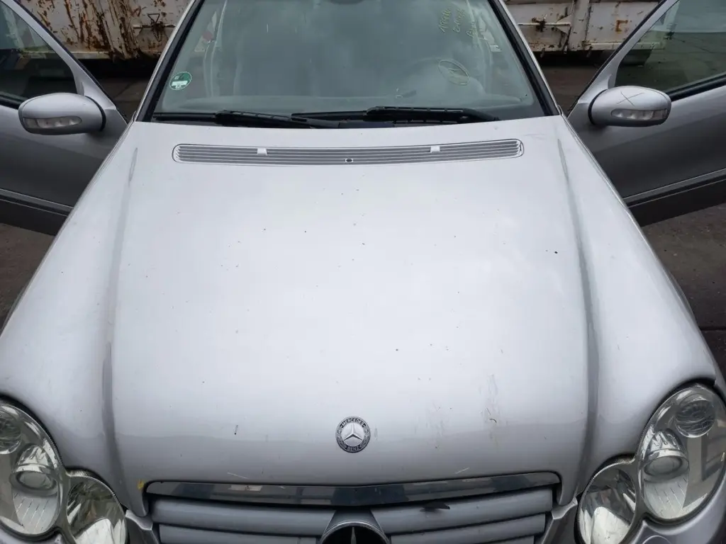 Mercedes C-Class Sport Coupe CL203 Hood Brilliant Silver OEM 2038800257