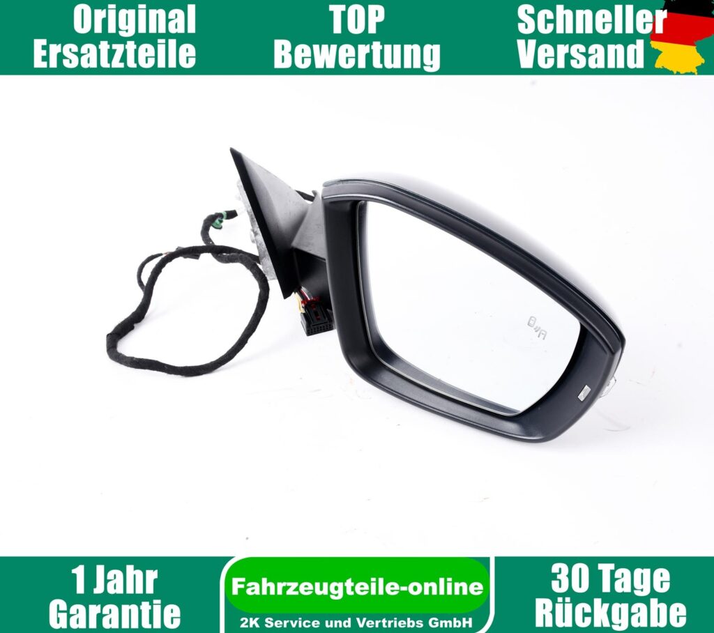 Volkswagen T-Roc A11 Right Door Mirror Grey OEM 2GA857508AH