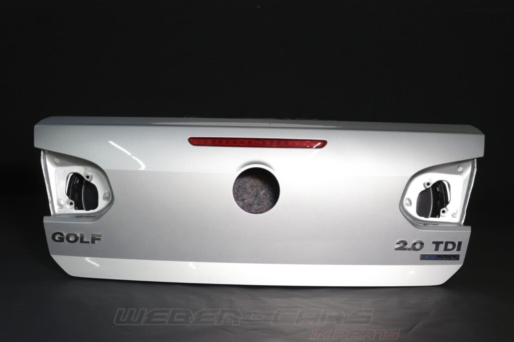 Volkswagen Golf Cabriolet VI Rear Trunk Lid Silver OEM 5K7827025F
