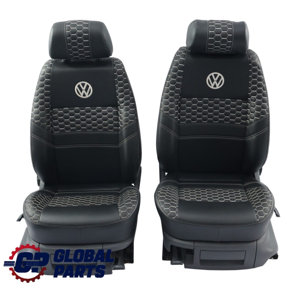 Volkswagen Caddy 2C Front Seat Pair Black / Grey
