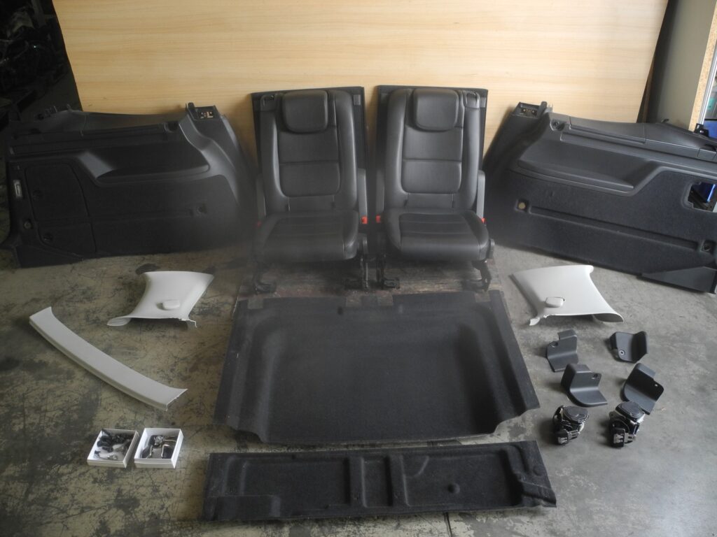 Volkswagen Sharan 7N Rear Seat Set Black
