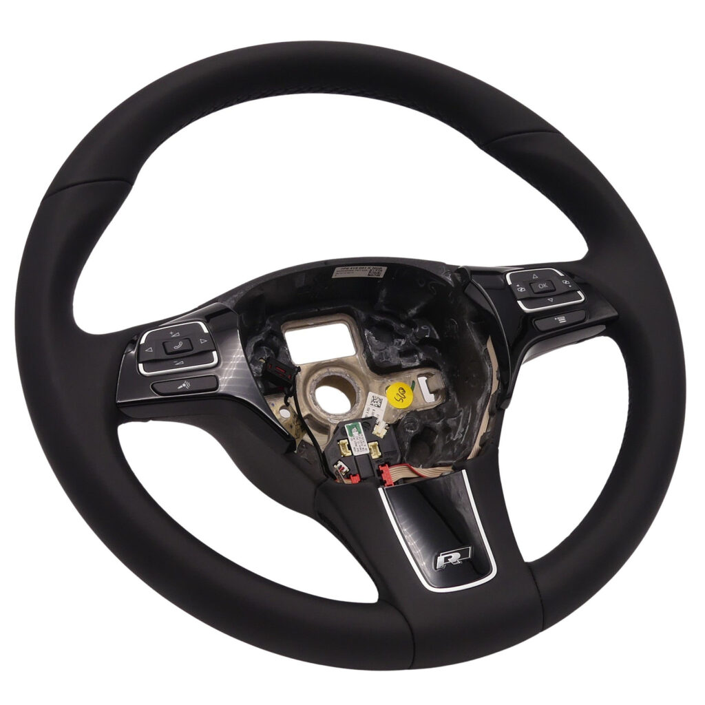 Volkswagen Touareg 7P Steering Wheel Black OEM 7P6419091K