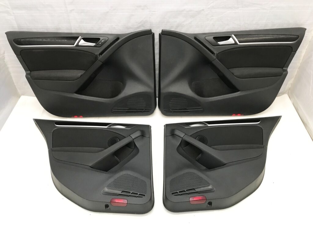 Volkswagen Golf VI Left / Right Door Panel Set Black