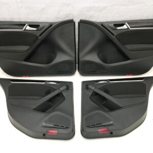 Volkswagen Golf VI Left / Right Door Panel Set Black