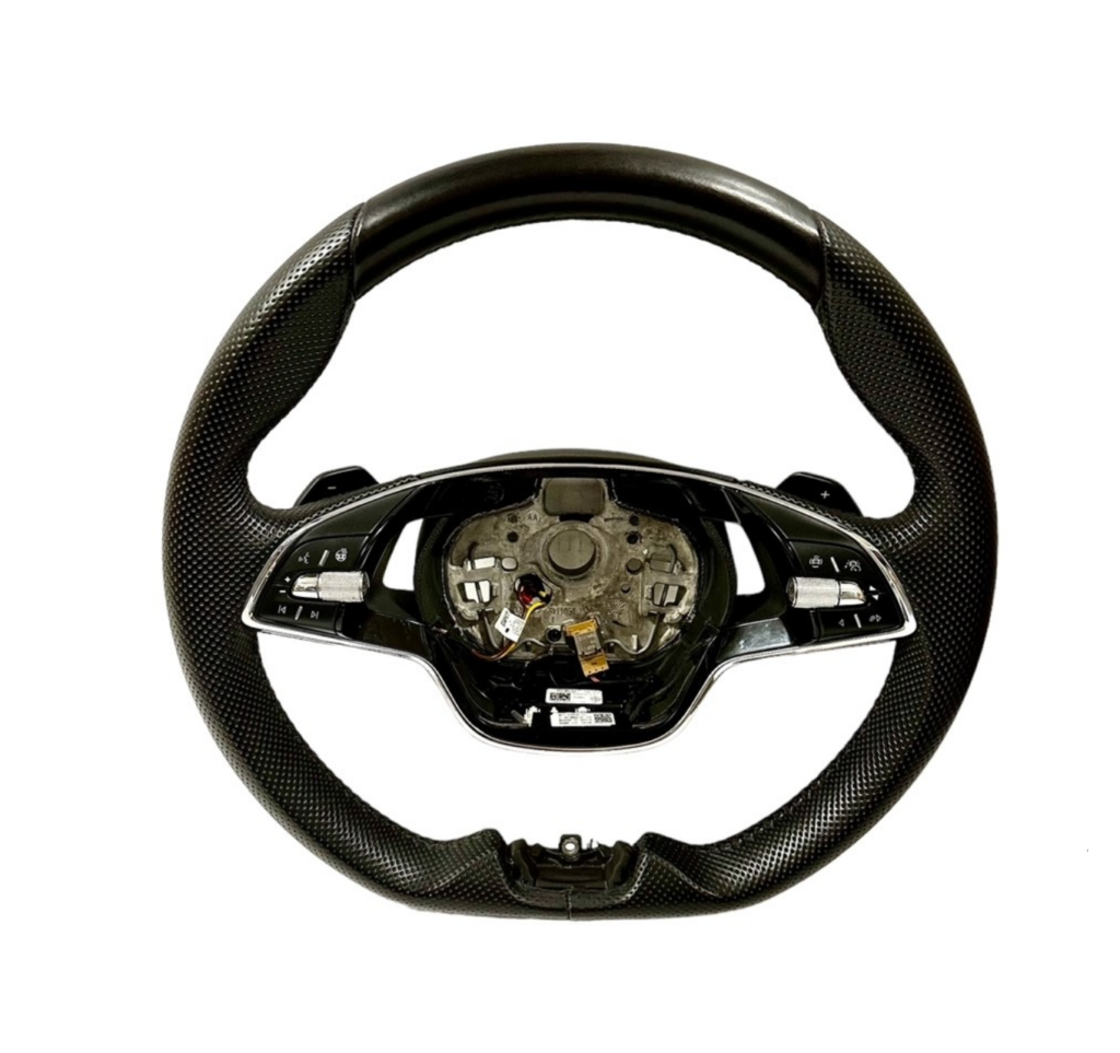 Skoda Octavia / Fabia / Kodiaq / Karoq / Scala Sports Multifunction Steering Wheel Black OEM 5E3419093AH