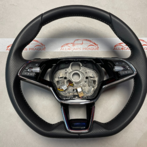 Skoda Kodiaq / Karoq Heated Sports Multifunction Steering Wheel Black OEM 5E3419093BBVKL