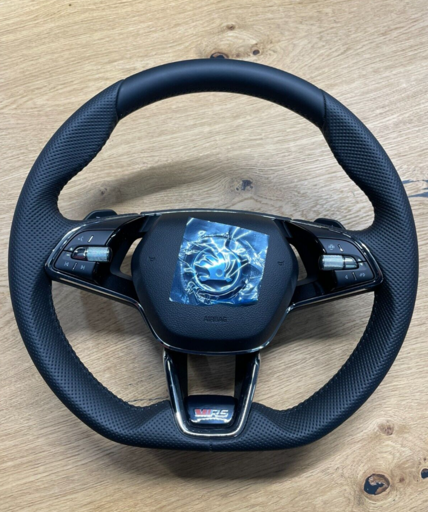 Skoda Sports Steering Wheel Black OEM 5E3419093PVKJ