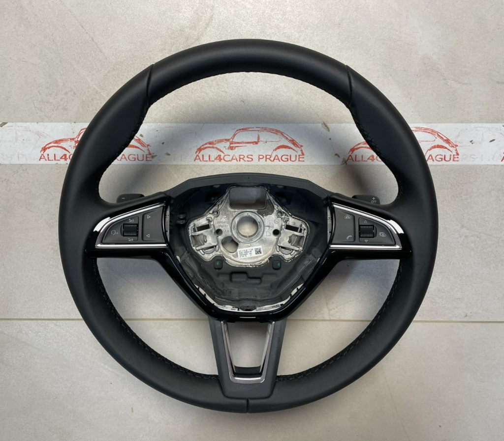 Skoda Superb / Kodiaq Sports Multifunction Steering Wheel Black OEM 3V0419091MCWE
