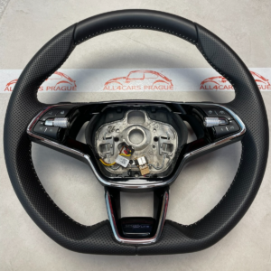 Skoda Heated Sports Multifunction Steering Wheel Black OEM 5E3419093ATVKH