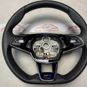 Skoda Octavia / Karoq Heated Sports Multifunction Steering Wheel Black OEM 5E3419093AH