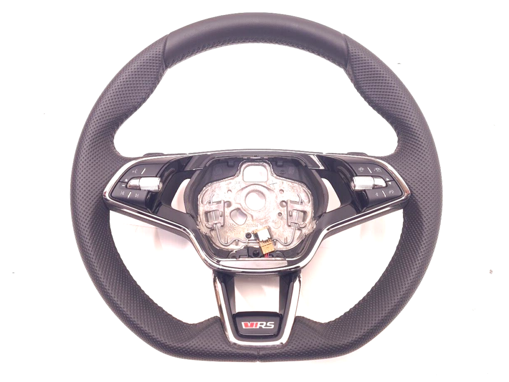 Skoda Sports Multifunction Steering Wheel Black OEM 5E3419093ADVKJ