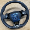 Skoda Heated Sports Multifunction Steering Wheel Black OEM 5E3419093AHVKJ