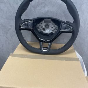 Skoda Octavia III 5E Sports Multifunction Steering Wheel Black OEM 5E0419091CB