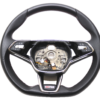 Skoda Octavia IV NX Heated Sports Multifunction Steering Wheel Black with red stitching OEM 5E3419093AM