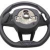 Skoda Octavia IV NX Heated Sports Multifunction Steering Wheel Black with red stitching OEM 5E3419093AM