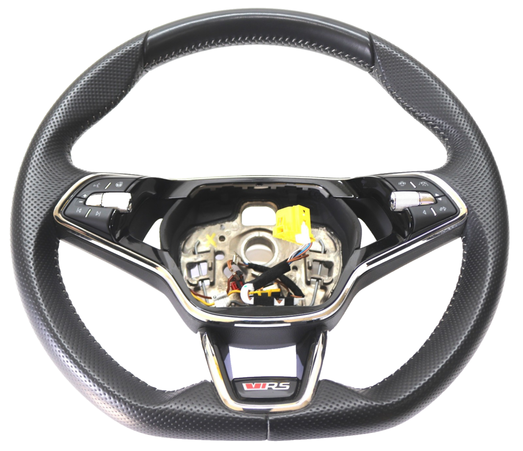 Skoda Octavia IV NX Heated Sports Multifunction Steering Wheel OEM 5E3419093CD