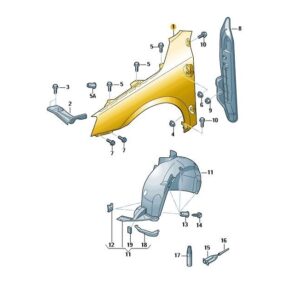 Skoda Octavia Front Right Fender OEM 5E0821106C
