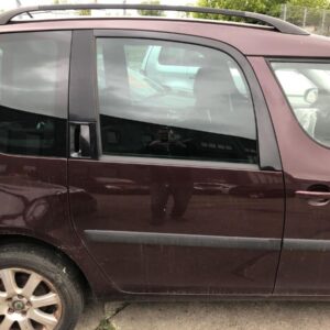 Skoda Roomster 5J Rear Right Door Rosso Brunello OEM 5J7833052