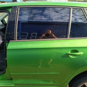 Skoda Rapid Rear Left Door Rallye Green Metallic OEM 5JJ833051A