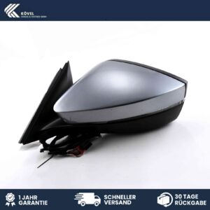 Skoda Superb III / 3V Left Side Mirror Grey OEM 3V1857507C