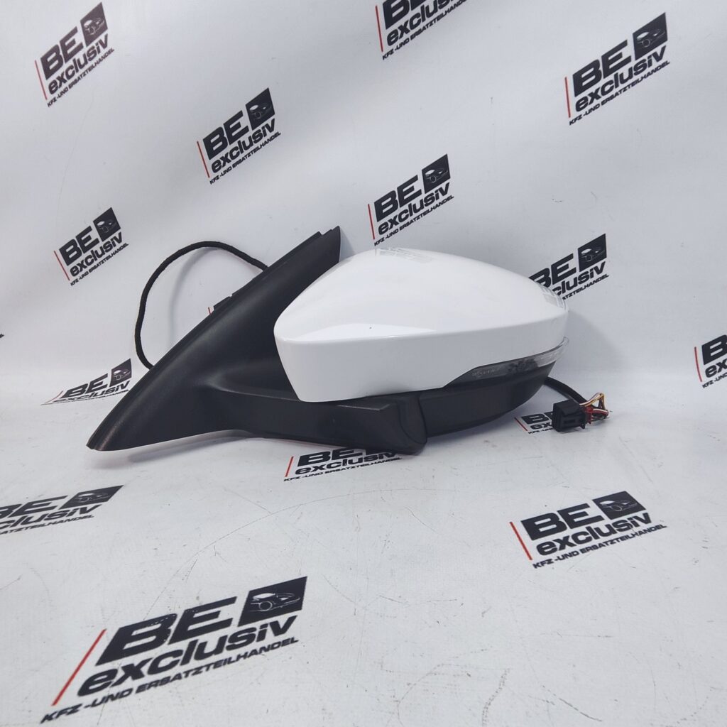 Skoda Octavia III / 5E Left Side Mirror Candy White OEM 5E1857507AB