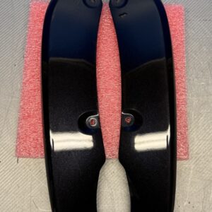 Skoda Fabia IV Front Lower Bumper Spoiler Pair Black Metallic OEM 6VA807008