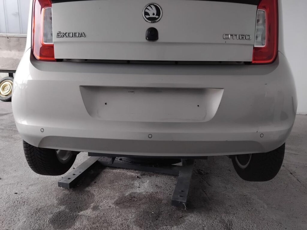 Skoda Citigo Rear Bumper Cover Silver Leaf OEM 1ST807421D