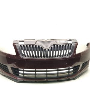 Skoda Fabia II / 5J Front Bumper Cover Rosso Brunello Violet Metallic OEM 5J0807221D