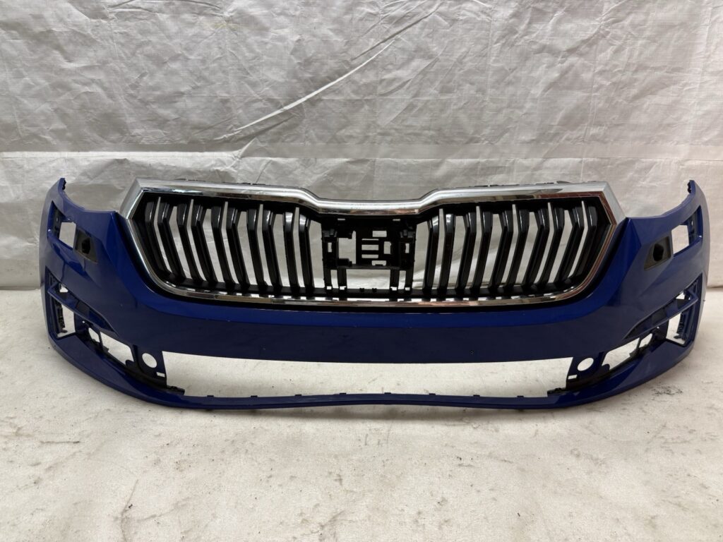 Skoda Kodiaq I / NS Front Bumper Cover Blue OEM 565807221H