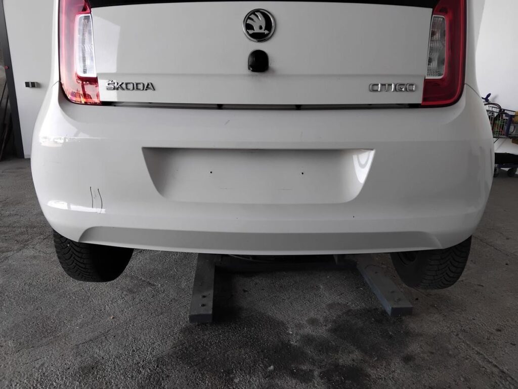 Skoda Citigo Rear Bumper Cover Candy White OEM 1ST807421D