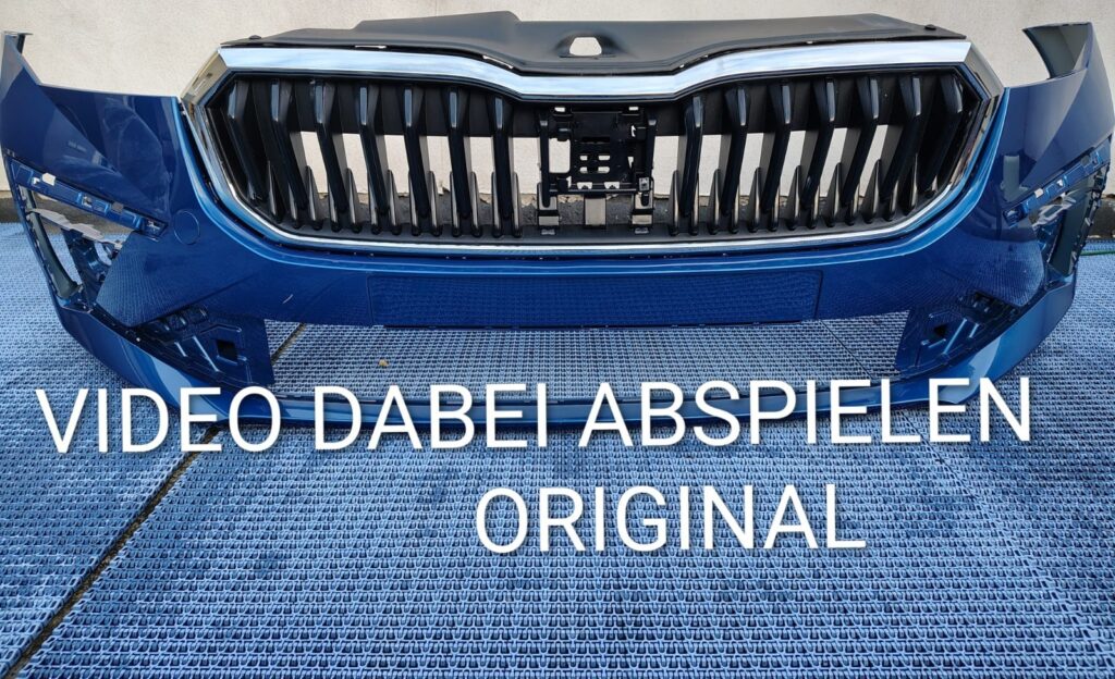 Skoda Scala Front Bumper Cover Race Blue OEM 657807221F