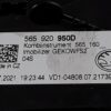 Skoda Karoq Analogue Instrument Cluster with Display OEM 565920950D