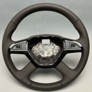Skoda Octavia III 5E Multifunction Steering Wheel Brown OEM 5E0419091RMBJ