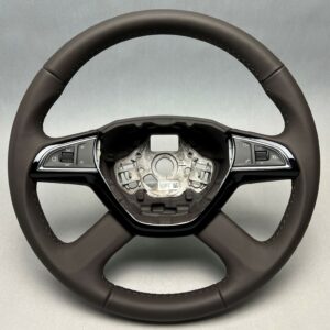 Skoda Octavia III 5E Multifunction Steering Wheel Brown OEM 3T0419091AHCWF