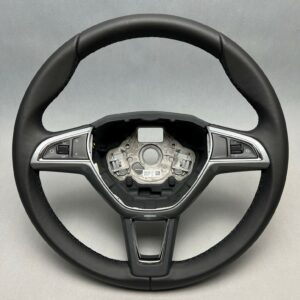 Skoda Octavia / Fabia / Rapid / Superb Sports Multifunction Steering Wheel Black OEM 5L0419091FMCR