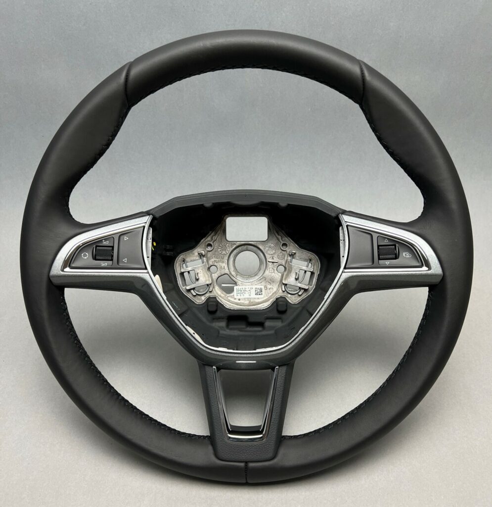 Skoda Octavia / Fabia / Rapid / Superb Sports Multifunction Steering Wheel Black OEM 5L0419091FMCR