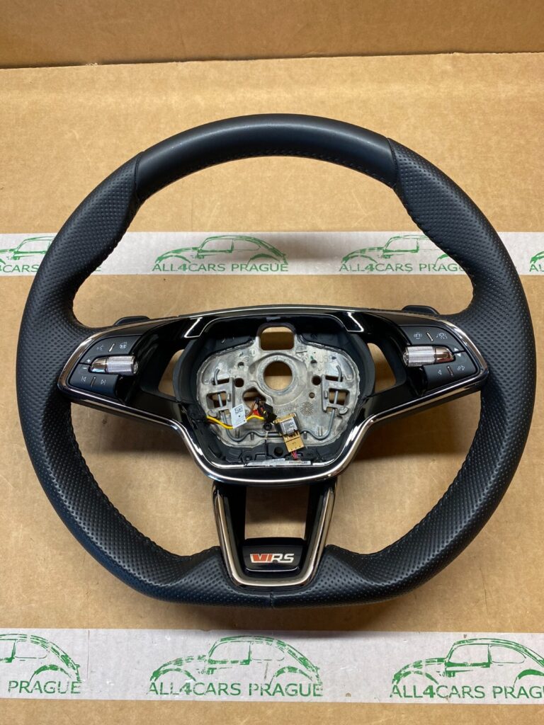 Skoda Octavia IV NX Heated Sports Multifunction Steering Wheel OEM 5E3419093ARVKJ