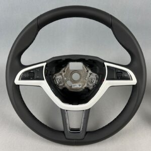 Skoda Octavia / Fabia / Rapid / Superb Sports Multifunction Steering Wheel Black OEM 5E0419091AHCWE