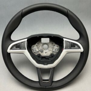 Skoda Octavia / Fabia / Rapid / Superb Sports Multifunction Steering Wheel Black OEM 5E0419091AHCWE