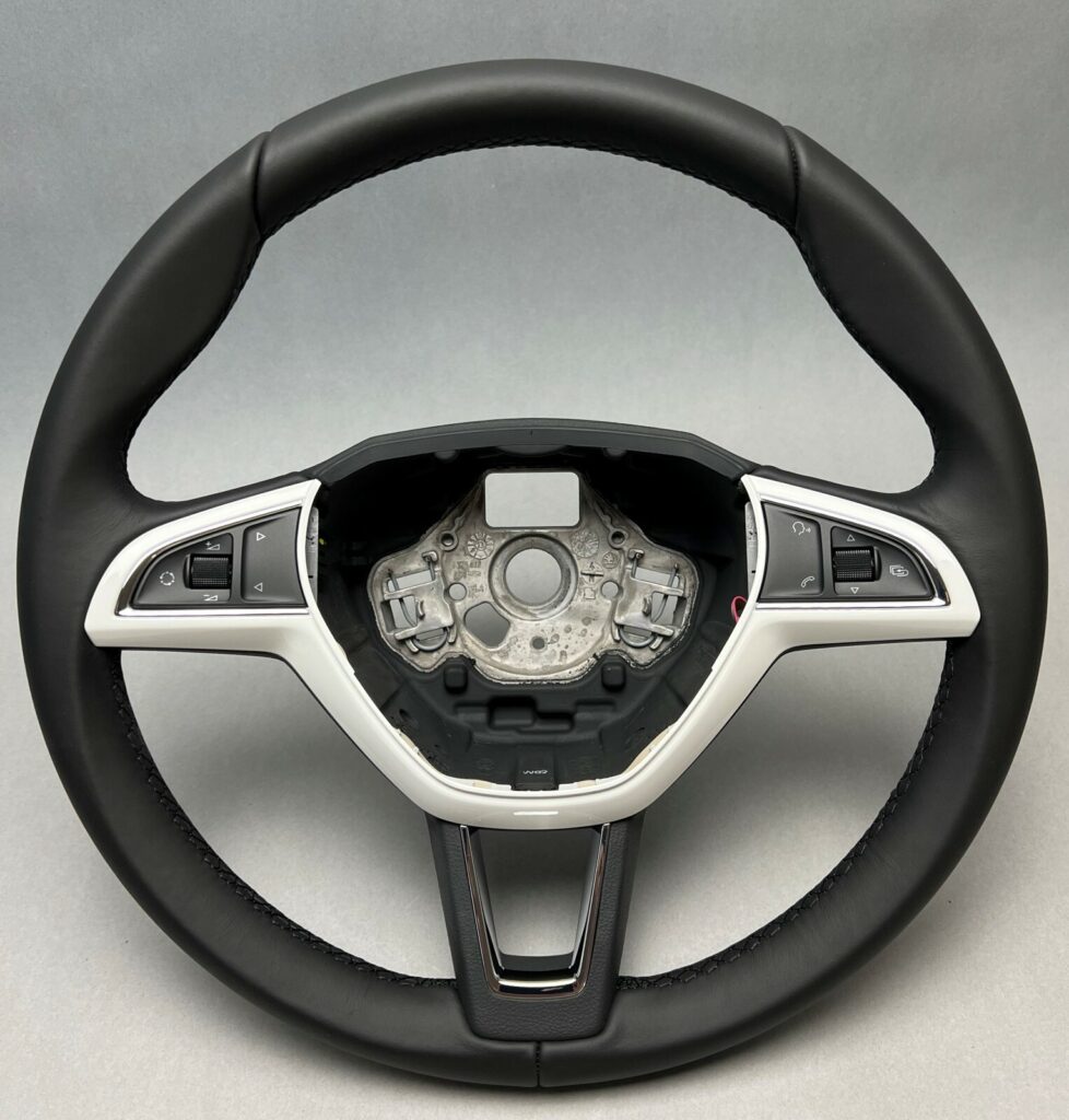 Skoda Octavia / Fabia / Rapid / Superb Sports Multifunction Steering Wheel Black OEM 5E0419091AHCWE