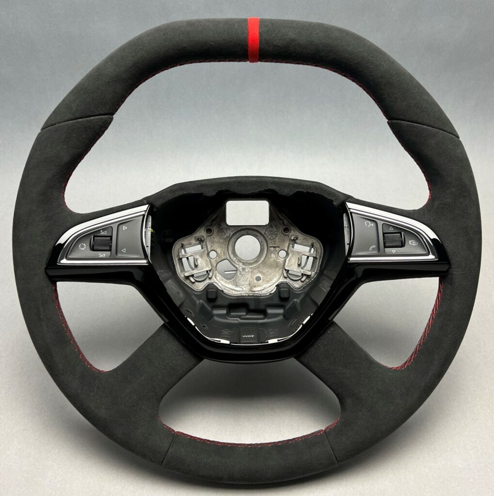 Skoda Octavia III 5E Sports Multifunction Steering Wheel Black OEM 5E0419091