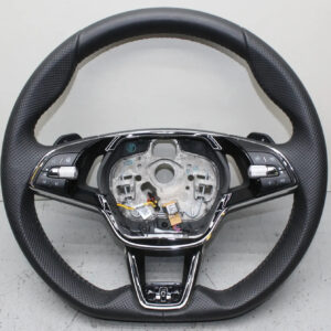 Skoda Octavia / Karoq / Enyaq Heated Multifunction Steering Wheel Black OEM 5E3419093BBVKJ