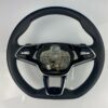 Skoda Multifunction Steering Wheel Black / chrome OEM 5E3419093AR