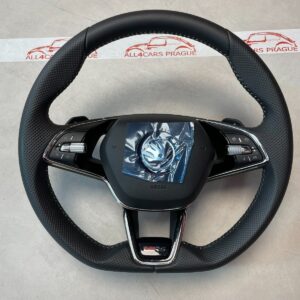 Skoda Octavia / Superb / Kodiaq Sports Multifunction Steering Wheel Black OEM 5E3419093AD