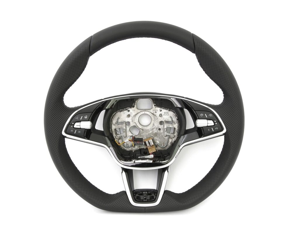 Skoda Octavia / Superb Heated Sports Steering Wheel OEM 5E3419093BAVKJ