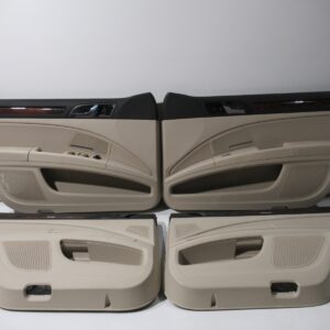 Skoda Superb II 3T Left / Right Door Panel Set Black / beige